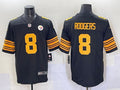 Men’s Pittsburgh Steelers Aaron Rodgers #8 Black Alternate Jersey