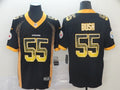 Men’s Pittsburgh Steelers Devon Bush Jr. #55 Black Jersey