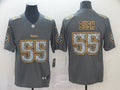 Men’s Pittsburgh Steelers Devon Bush Jr. #55 Gray Jersey