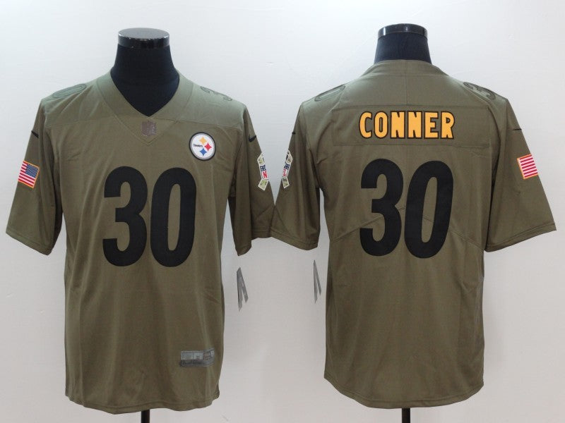 Men’s Pittsburgh Steelers James Conner #30 Brown Alternate Jersey