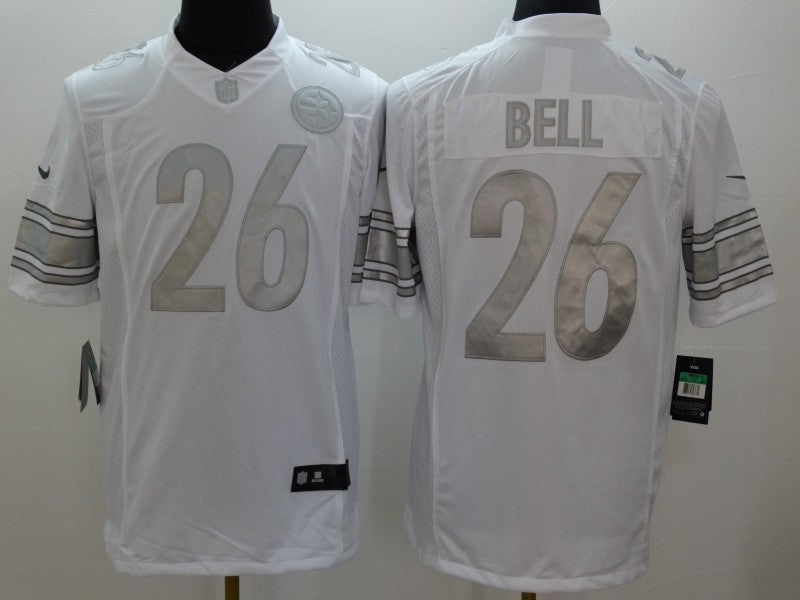 Men’s Pittsburgh Steelers LeVeon Bell #26 White Jersey