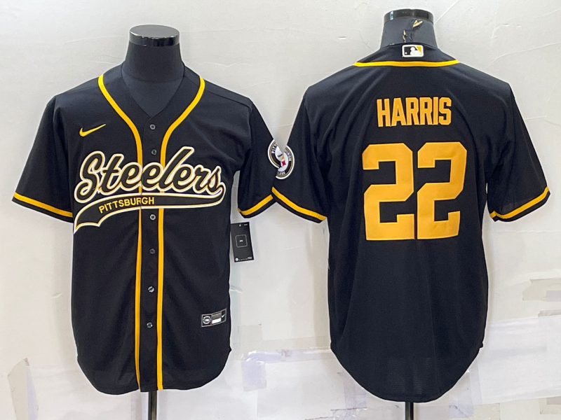 Men’s Pittsburgh Steelers Najee Harris #22 Black Vapor F.U.S.E. Limited Jersey