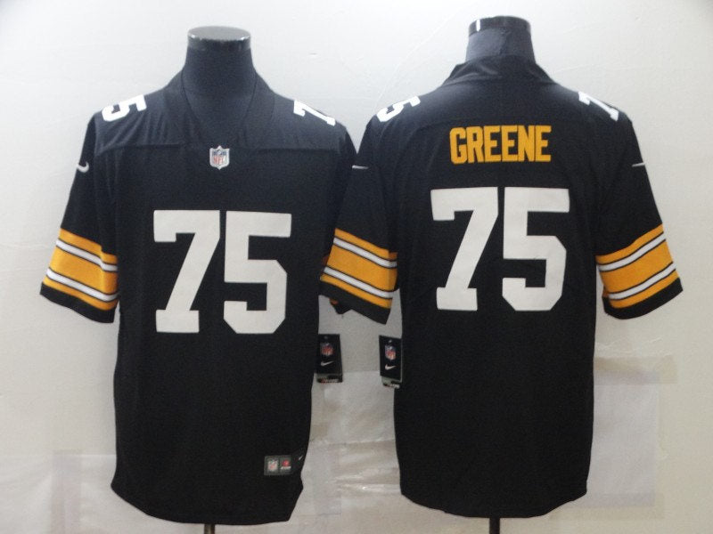 Men’s Pittsburgh Steelers Retired Player #75 Joe Green Nike Black Alternate  Football Jersey