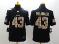 Men’s Pittsburgh Steelers Troy Polamalu #43 Black Authentic Jersey