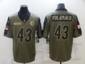 Men’s Pittsburgh Steelers Troy Polamalu #43 Brown Jersey