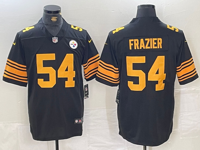 Men’s Pittsburgh Steelers Zach Frazier #54 Black Alternate Jersey