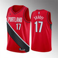 Mens Portland Trail Blazers #17 Shaedon Sharpe Red Statement Edition Jersey