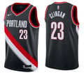 Mens Portland Trail Blazers #23 Donovan Clingan Black Icon Edition Swingman Jersey