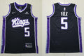 Mens Sacramento Kings #5 De’Aaron Fox 2023-24 Black Icon Edition Player Jersey