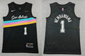 Men’s San Antonio Spurs #1 Victor Wembanyama Black 2025-26 City Edition Jersey