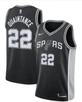 Men’s San Antonio Spurs #22 Jayden Quaintance Nike Black Icon Edition Swingman Jersey