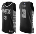 Men’s San Antonio Spurs #3 Chris Paul Black Statement Edition Player Jersey