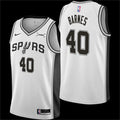 Men’s San Antonio Spurs #40 Harrison Barnes White Association Edition Swingman Jersey