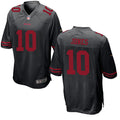 Mens San Francisco 49ers #10 Mac Jones Nike Black Alternate Vapor F.U.S.E. Limited Jersey