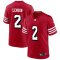 Mens San Francisco 49ers #2 Deommodore Lenoir Nike Scarlet Alternate F.U.S.E. Vapor Limited Jersey