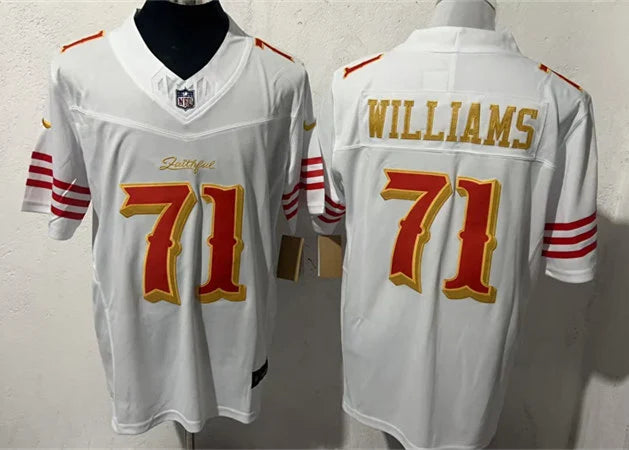 Mens San Francisco 49ers #71 Trent Williams Rivalry Collection F.U.S.E. Limited Jersey White