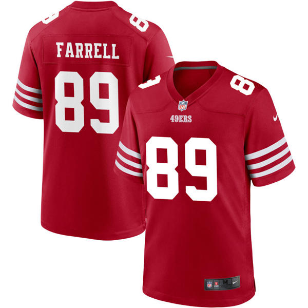 Mens San Francisco 49ers #89 Luke Farrell Nike Scarlet F.U.S.E. Vapor Limited Jersey