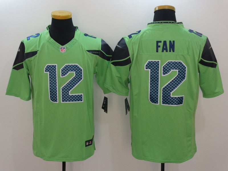 Men’s Seattle Seahawks 12th Fan Green Jersey