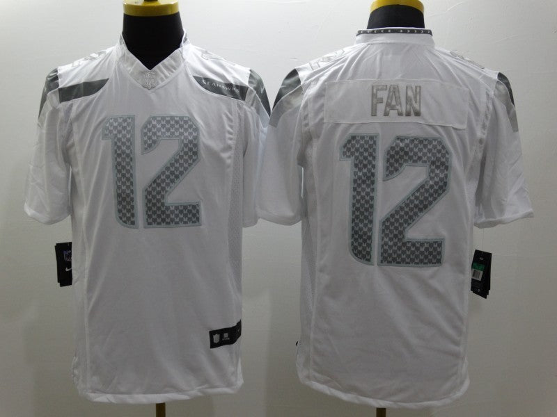 Men’s Seattle Seahawks 12th Fan White Jersey