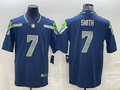 Men’s Seattle Seahawks Geno Smith #7 Navy Jersey