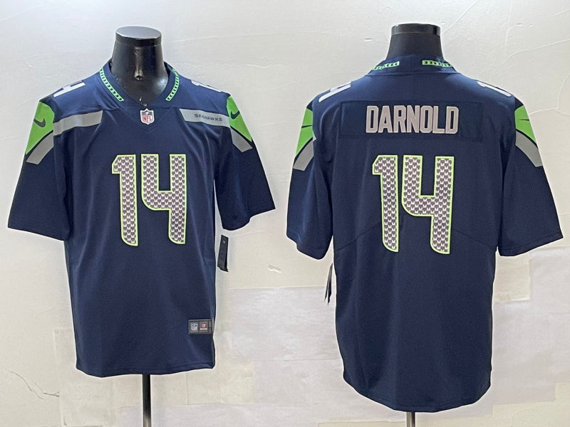 Men’s Seattle Seahawks Sam Darnold #14 College Navy Jersey