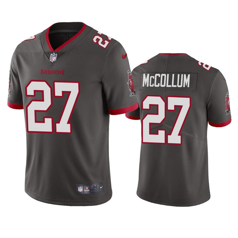 Mens Tampa Bay Buccaneers #27 Zyon McCollum Nike Pewter Alternate Vapor Limited Player Jersey