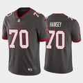 Mens Tampa Bay Buccaneers #70 Robert Hainsey Nike Pewter Alternate Vapor Limited Jersey