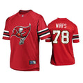 Mens Tampa Bay Buccaneers #78 Tristan Wirfs Nike 2021 Red Team Logo Icon Jersey