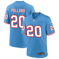 Mens Tennessee Titans #20 Tony Pollard Nike Light Blue Oilers Throwback Vapor F.U.S.E. Limited Jersey