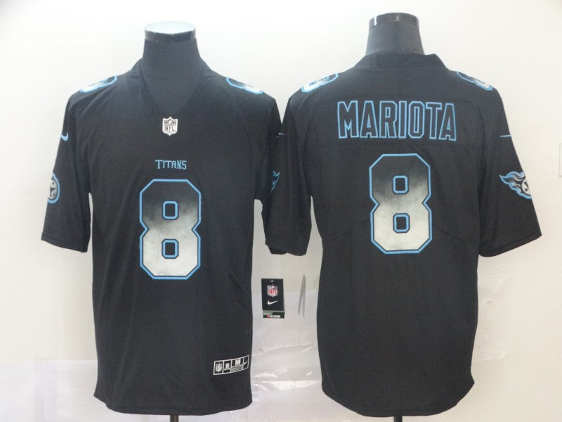Men’s Tennessee Titans Marcus Mariota #8 Black Jersey