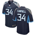 Mens Tennessee Titans Retired Player #34 Earl Campbell Nike Navy Vapor F.U.S.E. Limited Jersey