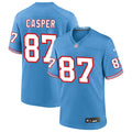 Mens Tennessee Titans Retired Player #87 Dave Casper Nike Light Blue Oilers Throwback Vapor F.U.S.E. Limited Jersey