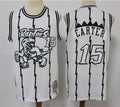 Men’s Toronto Raptors #15 Vince Carter WhiteOut Mitchell & Ness Hardwood Classics Concord Collection Jersey