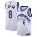 Mens Utah Jazz #8 Isaiah Collier Nike 2025-26 White Association Edition Jersey