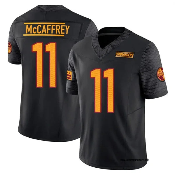 Mens Washington Commanders #11 Luke McCaffrey Black Alternate Vapor Limited Jersey