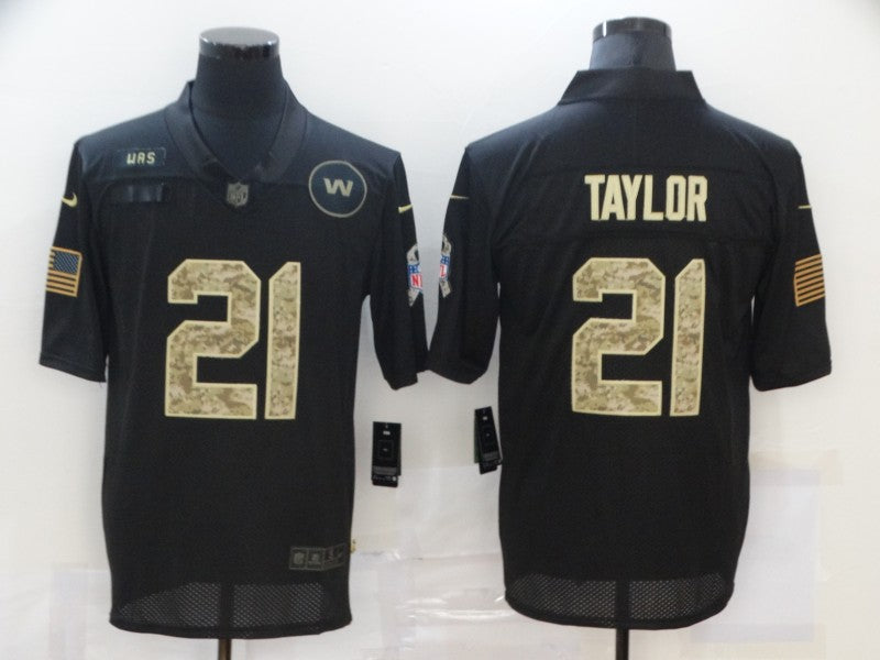 Men’s Washington Commanders #21 Sean Taylor Black Jersey