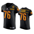 Mens Washington Commanders #76 Sam Cosmi Black Alternate Vapor Limited Jersey