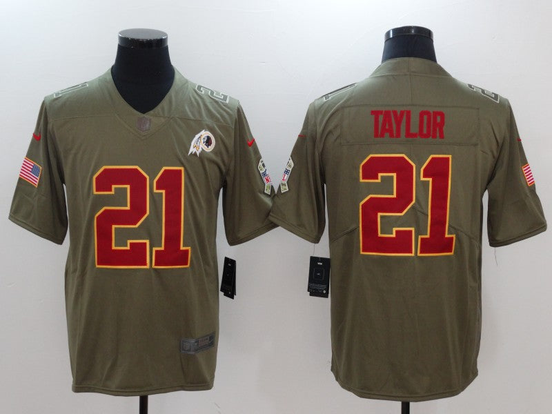 Men’s Washington Commanders Sean Taylor #21 Brown Alternate Jersey