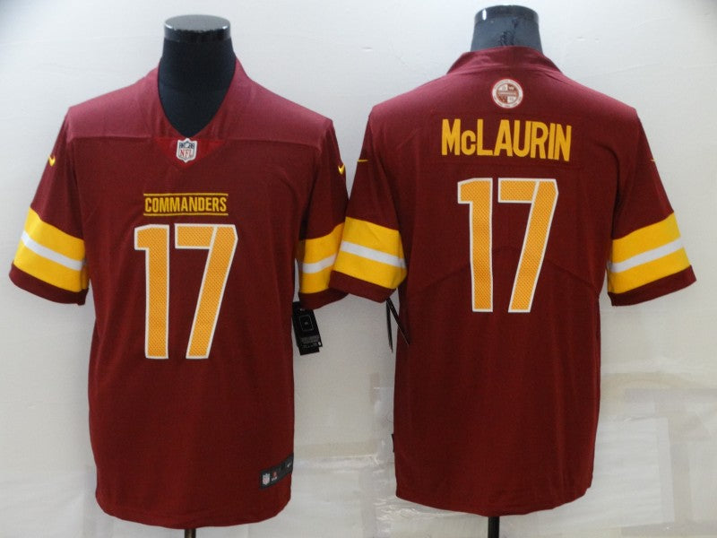 Men’s Washington Commanders Terry Mclaurin #17 Red Jersey