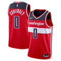 Mens Washington Wizards #0 Bilal Coulibaly Red Nike Icon Edition Swingman Jersey