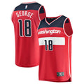 Mens Washington Wizards #18 Kyshawn George Red Nike Icon Edition Swingman Jersey